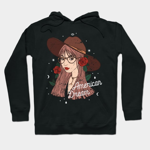 Girly American Dream Hoodie by NJORDUR